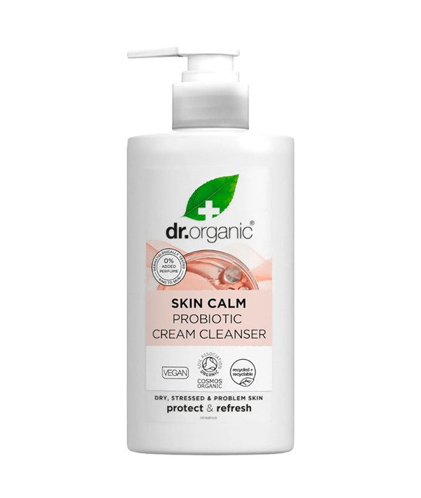 Dr Organic Skin Calm Protect And Refresh Probiotic Cream Cleanser