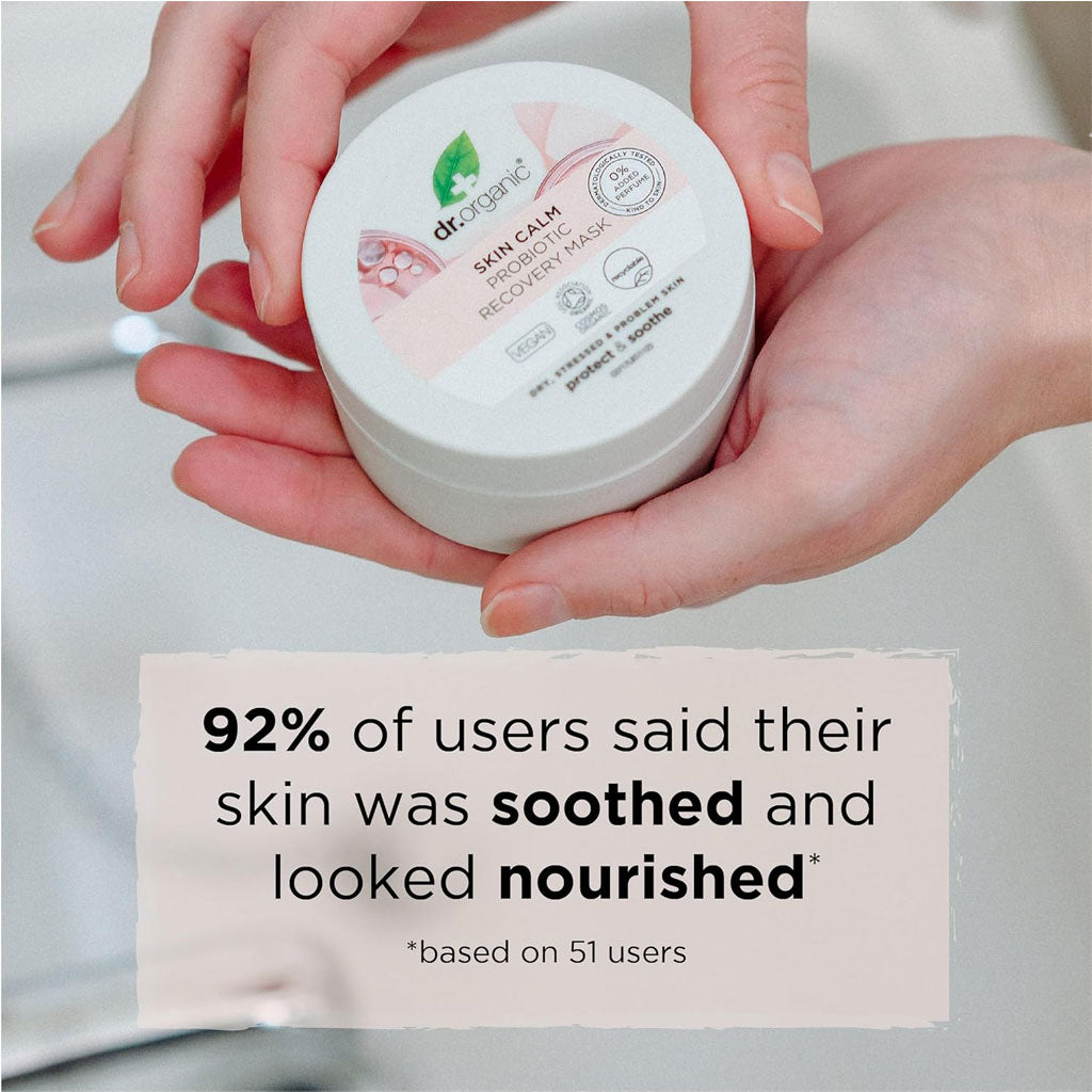 Dr Organic Skin Calm Protect And Soothe Probiotic Recovery Mask