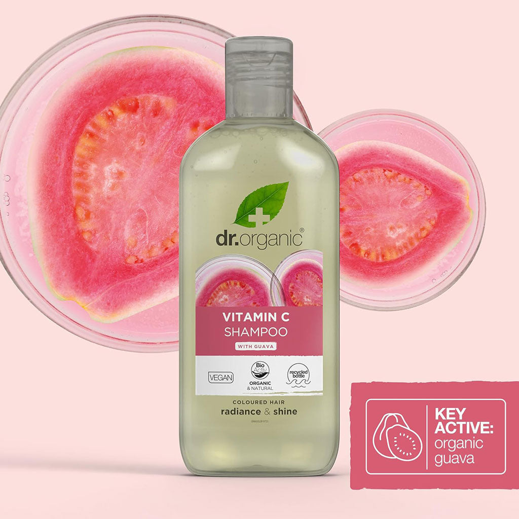 Dr Organic Vitamin C Radiance And Shine Shampoo With Guava