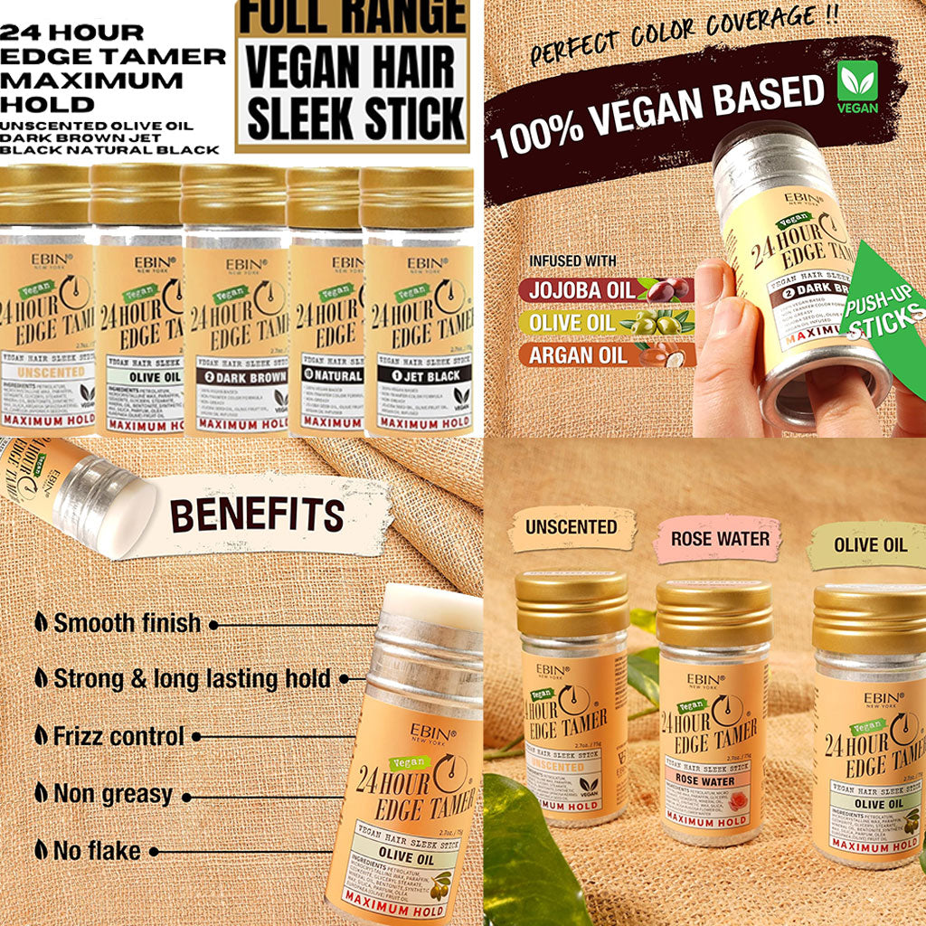 EBIN New York 24 Hour Edge Tamer Vegan Hair Sleek Stick
