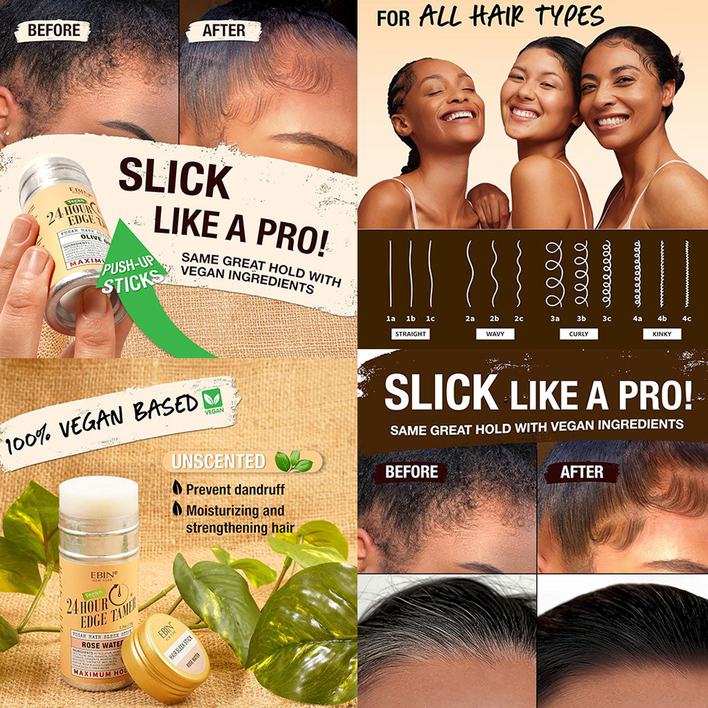 EBIN New York 24 Hour Edge Tamer Vegan Hair Sleek Stick