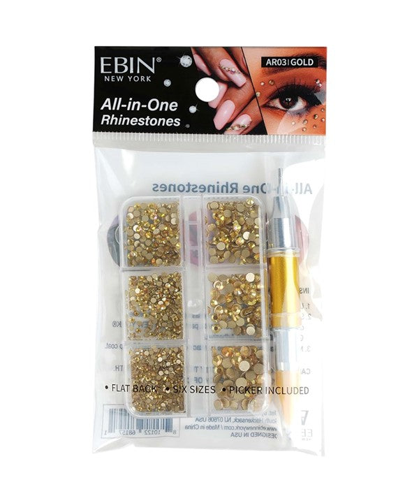 EBIN New York All In One Rhinestones AR03 Gold