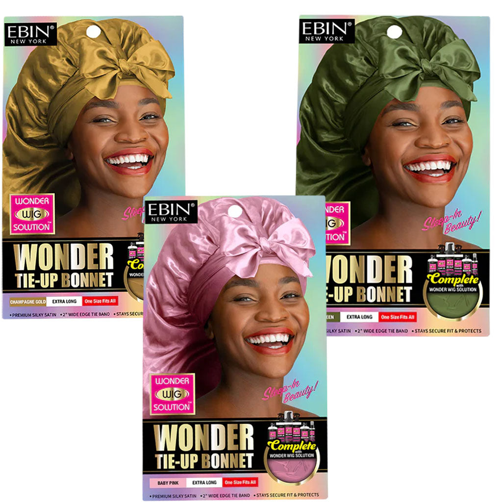 EBIN New York EBIN Wonder Tie Up Bonnet Extra Long