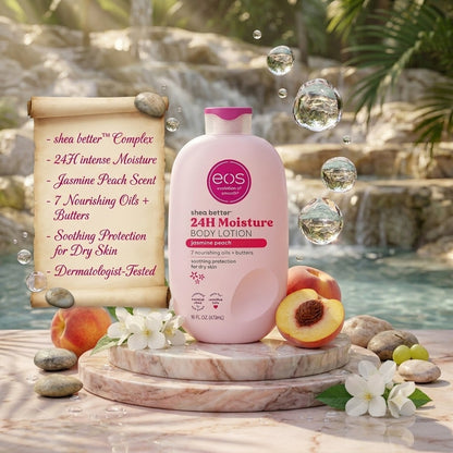 EOS Shea Better 24H Moisture Jasmine Peach Body Lotion