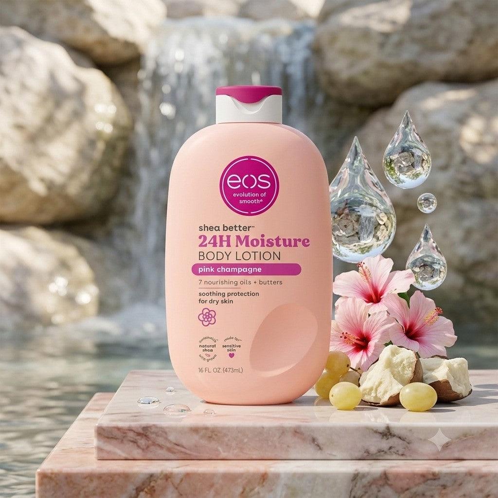 EOS Shea Better 24H Moisture Pink Champagne Body Lotion