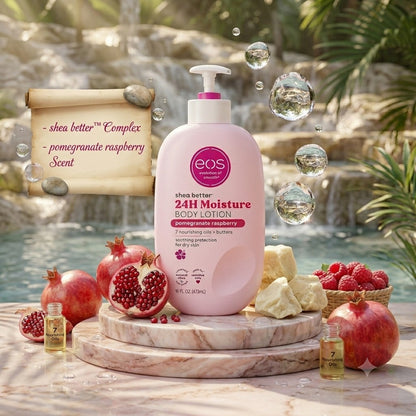EOS Shea Better 24H Moisture Pomegranate Raspberry Body Lotion