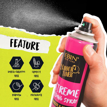 EBIN New York 24 Hour Tamer Freeze And Stay Extreme Holding Spray