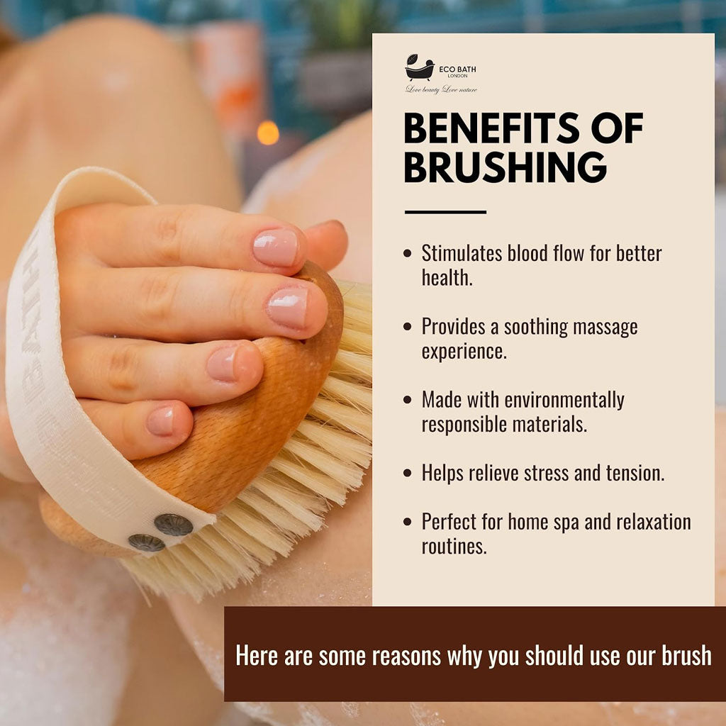 Eco Bath London Natural Bristle Massage Hand Brush