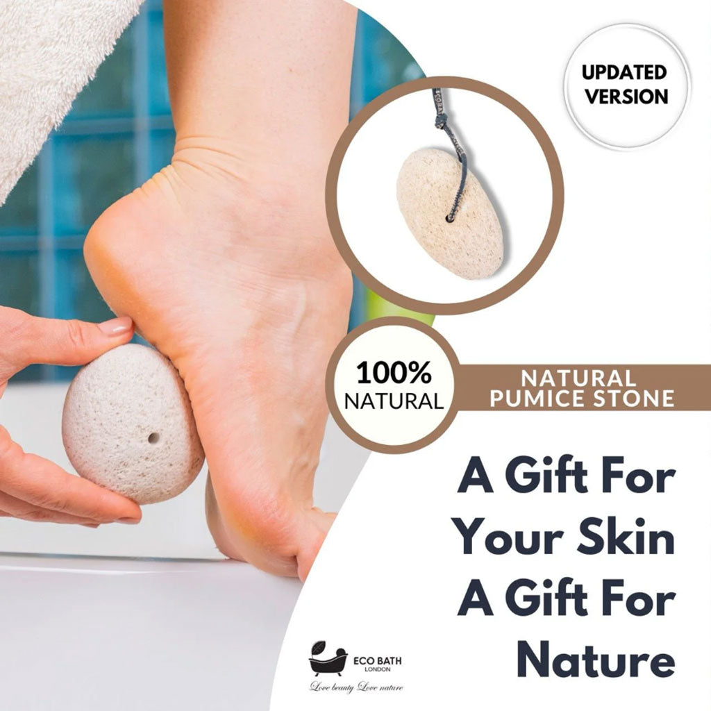 Eco Bath London Natural Grey Pumice Stone With Rope
