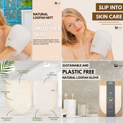 Eco Bath London Natural Loofah Bath Mitt