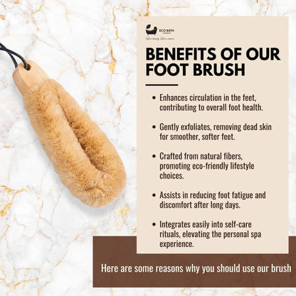 Eco Bath London Natural Sisal Japanese Spa Foot Brush
