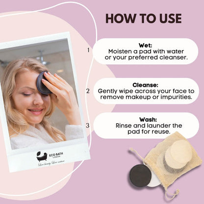 Eco Bath London Reusable Bamboo Makeup Remover Pads