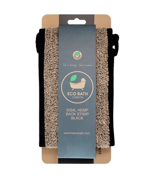 Eco Bath London Sisal Hemp Bath Mitt Black