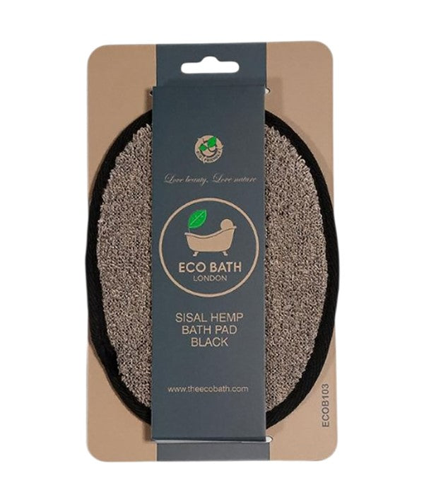 Eco Bath London Sisal Hemp Bath Pad Black