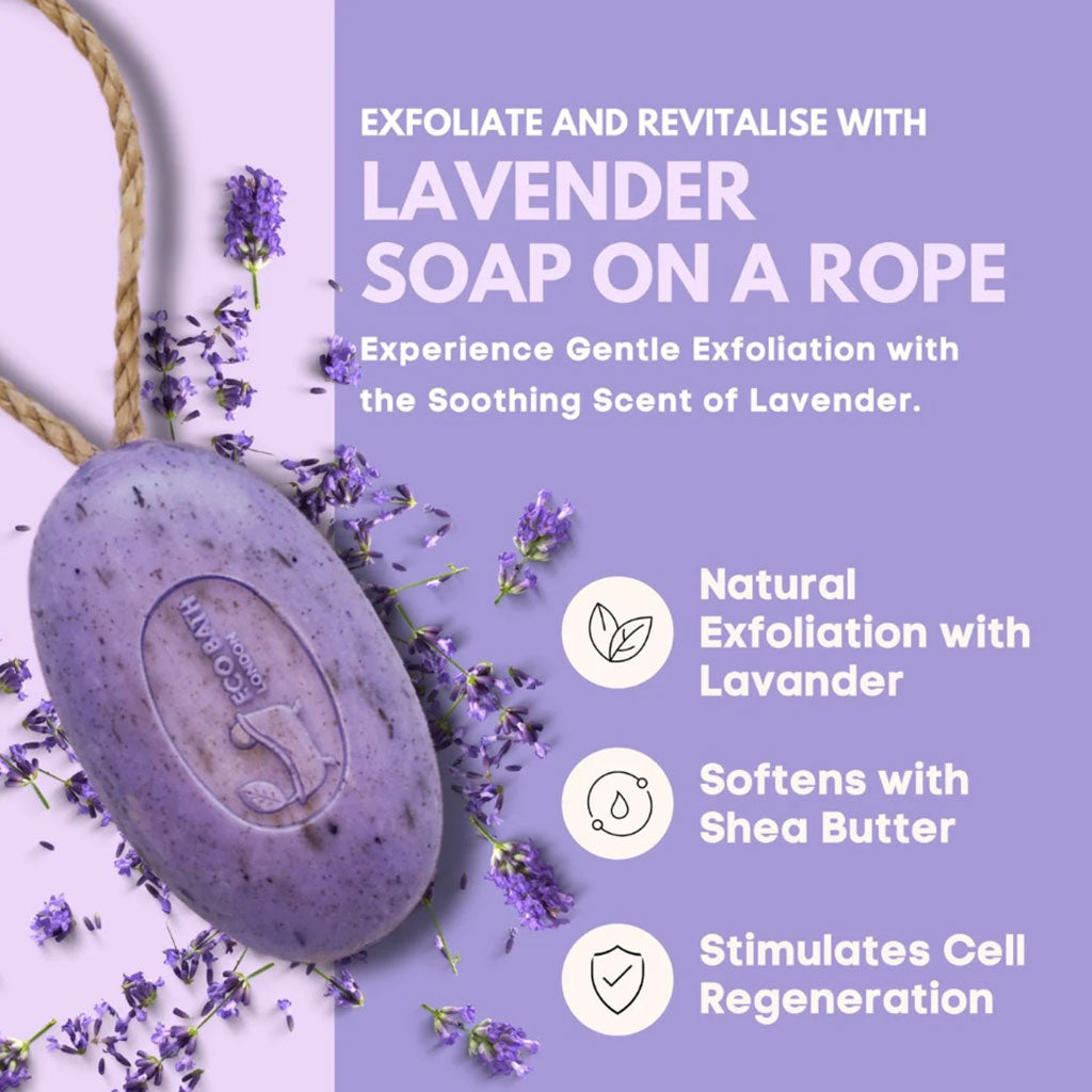 Eco Bath London Soap On A Rope Lavender