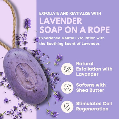 Eco Bath London Soap On A Rope Lavender