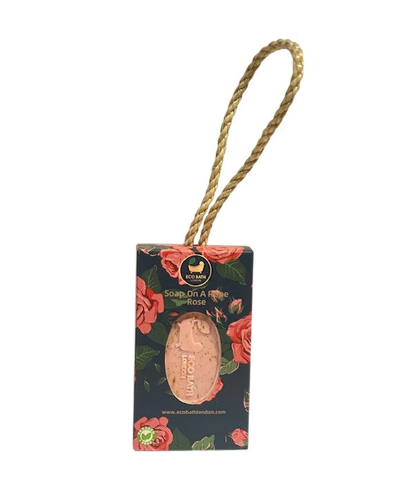Eco Bath London Soap On A Rope Rose