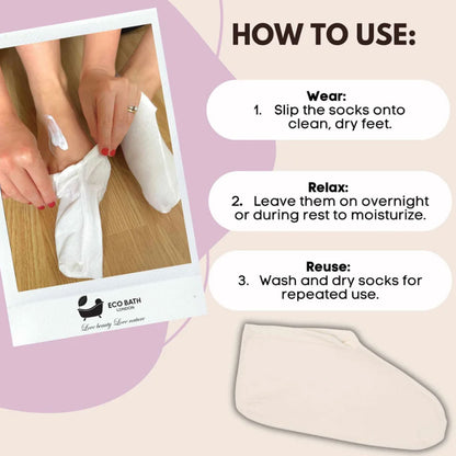 Eco Bath London Super Soft Moisturising Bamboo Socks
