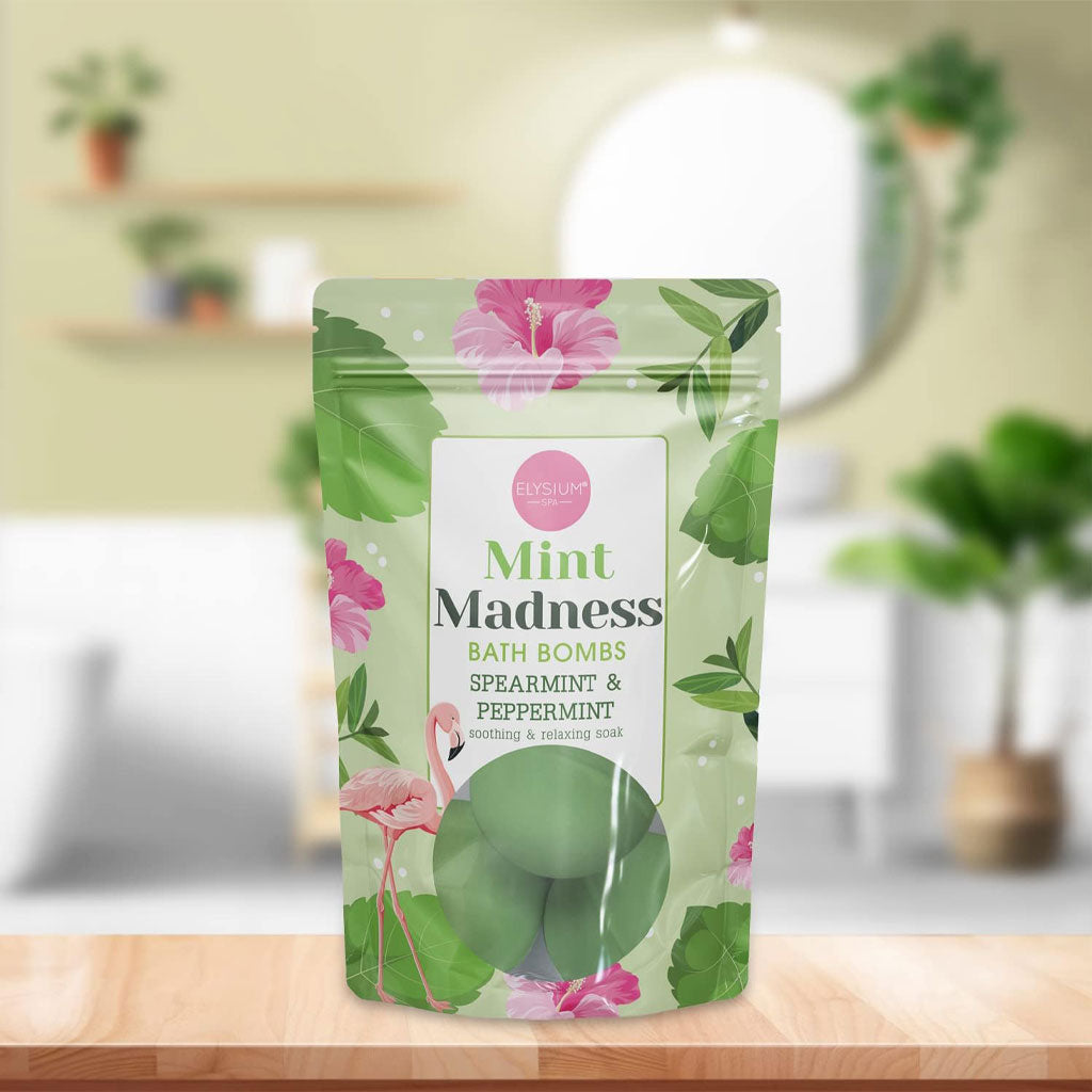 Elysium Spa  Mint Madness Spearmint And Peppermint Bath Bombs