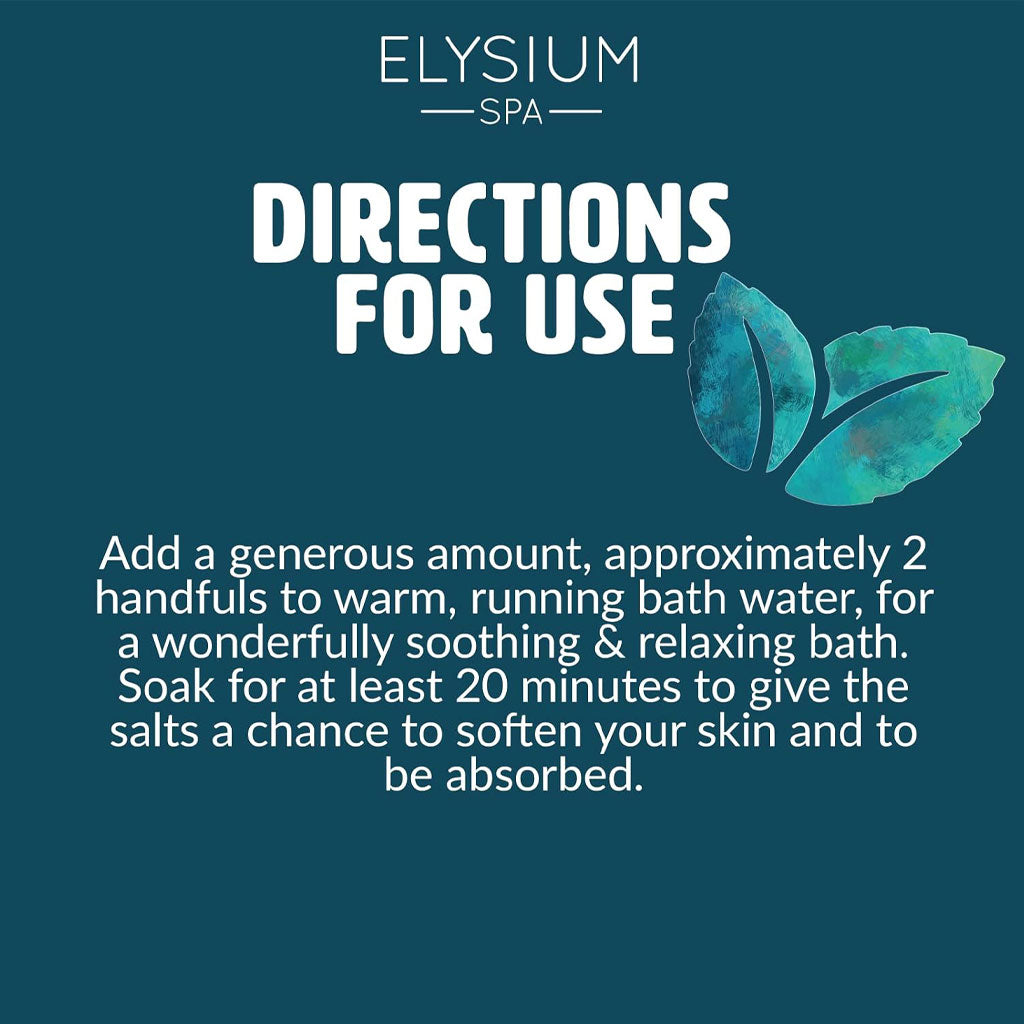 Elysium Spa Muscle And Back Soak Bath Salts With Menthol