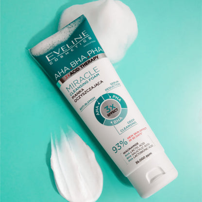 Eveline  3X Acid Therapy AHA BHA PHA Miracle Cleansing Foam