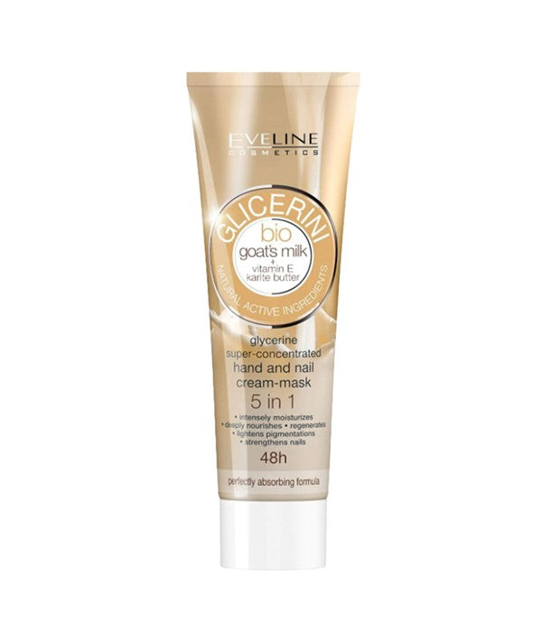 Eveline Bio Goat Milk 5 In 1 Glycerine Hand Nail Cream Mask