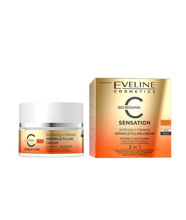 Eveline Bio Vitamin C Sensation 3 In 1 Wrinkle Filling Cream 50 Plus