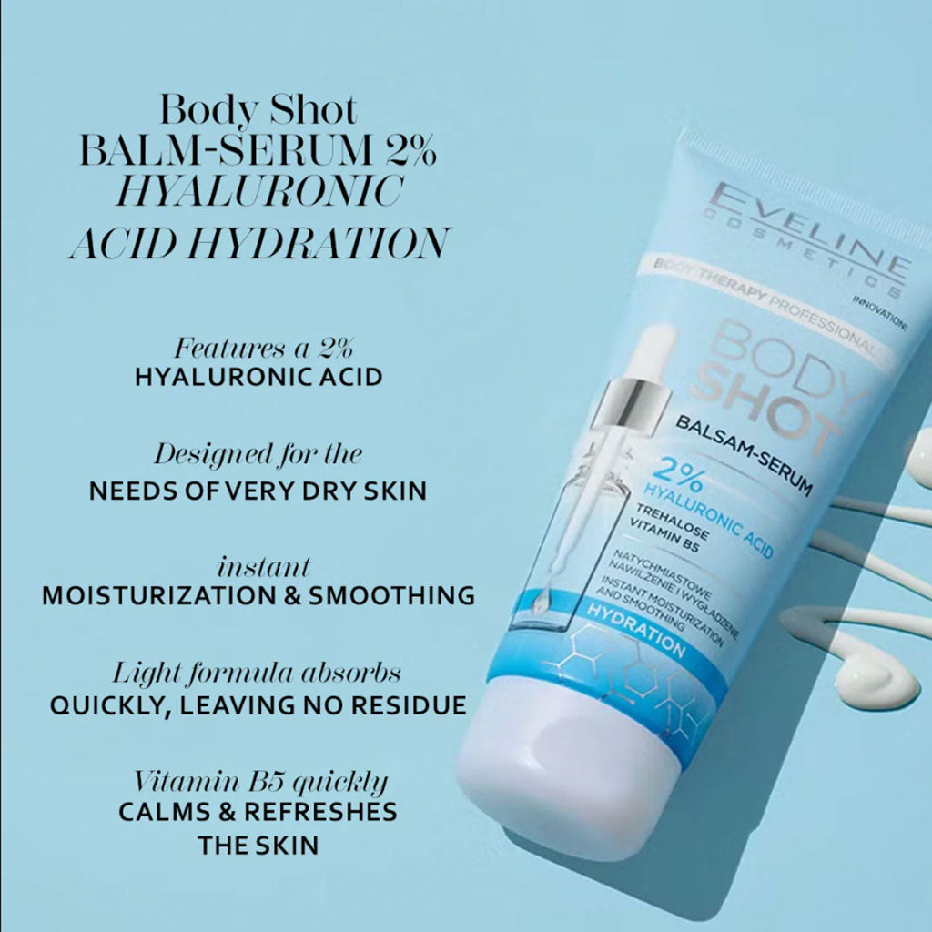 Eveline Body Shot Hyaluronic Acid Hydration Body Serum