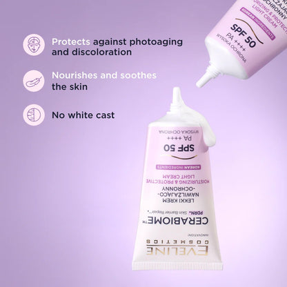 Eveline Cerabiome Moisturizing Protective Light Cream SPF50