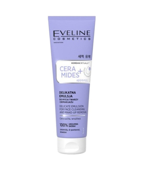 Eveline Ceramides Delicate Emulsion For Face Cleansing Make Up Removal