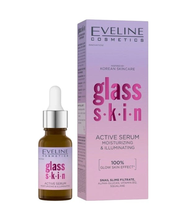 Eveline Glass Skin Moisturizing And Illuminating Active Serum