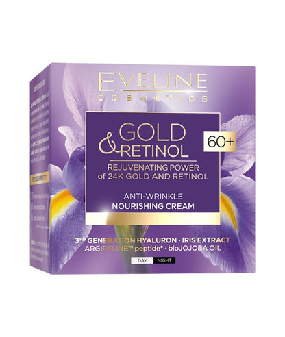 Eveline Gold Retinol Anti Wrinkle Nourishing Cream 60 Plus