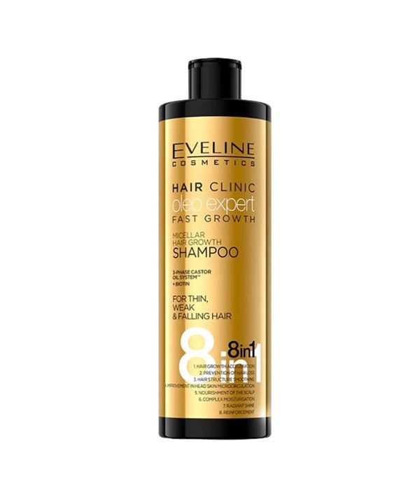 Eveline Hair Clinic Oleo Expert 8 In 1 Micellar Hair Growth Shampoo