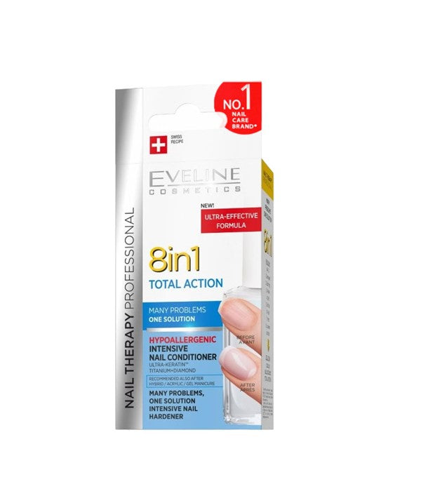 Eveline Nail Therapy Professional 8 In 1 Total Action Intensive Nail Conditioner