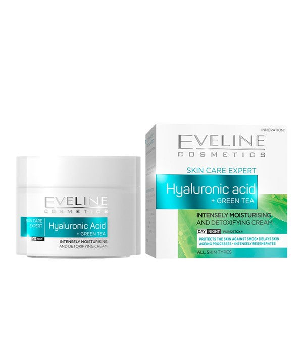 Eveline Skin Care Expert Hyaluronic Acid Intensely Moisturising Detoxifying Cream