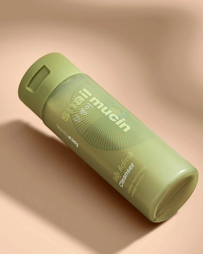 Face Facts Snail Mucin Jelly Refresh Cleanser in a 200ml bottle, featuring a clear gel formula for gentle skin cleansing.