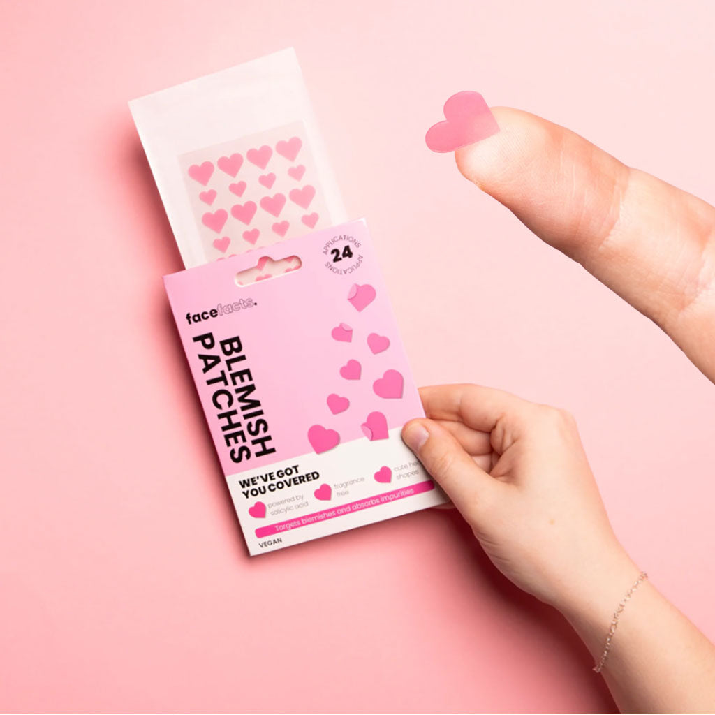 Face Facts  Blemish Patches Pink Hearts