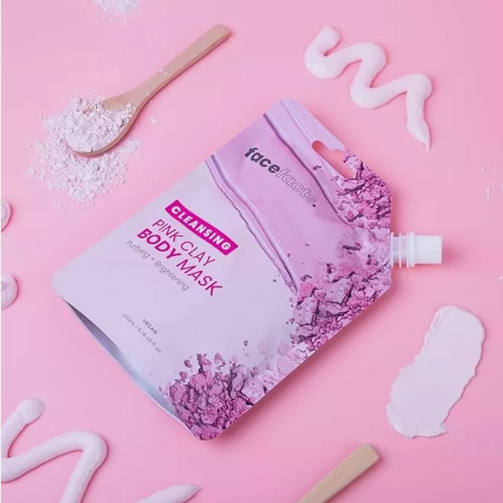 Face Facts  Cleansing Pink Clay Body Mask