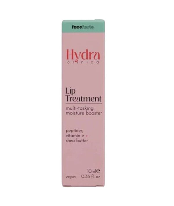 Face Facts Hydra Clinica lip treatment tube showing moisturizing lip care product for soft, hydrated lips.