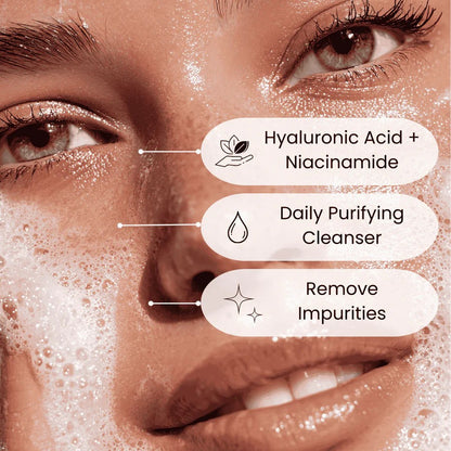 Face Facts Peptide Detox Foam Cleanser With Hyaluronic Acid And Niacinamide