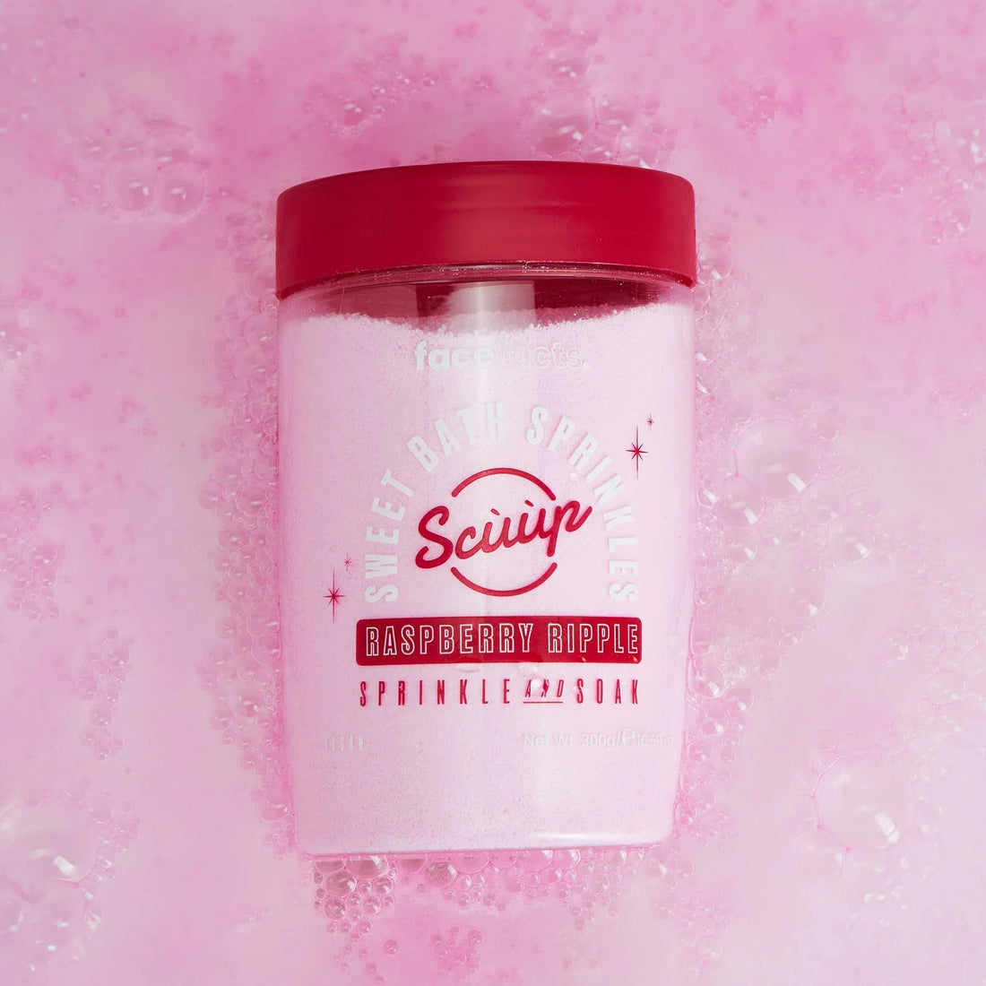 Face Facts Scuup Raspberry Ripple Sweet Bath Sprinkles