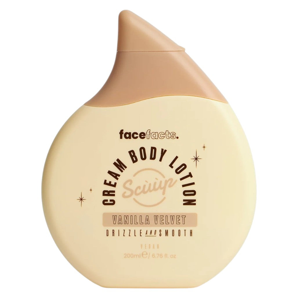 Face Facts Scuup Vanilla Velvet Cream Body Lotion