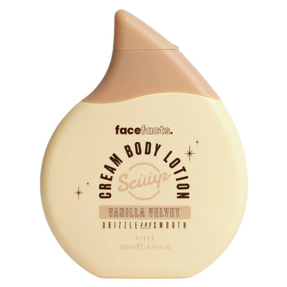 Face Facts Scuup Vanilla Velvet Cream Body Lotion