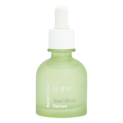 Face Facts Snail Mucin Plump Revival Serum in a 30ml bottle, a nourishing moisturizer with snail mucin for plump, hydrated skin.
