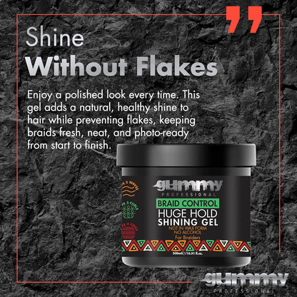Fonex Gummy Braid Control Huge Hold Shining Gel