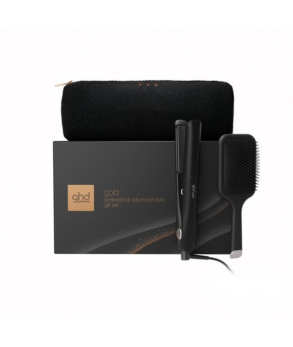 GHD  Gold Professional Advanced Styler Gift Set Black