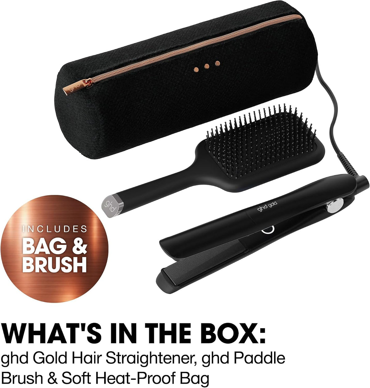 GHD  Gold Professional Advanced Styler Gift Set Black