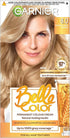 Garnier Belle Color Creme Permanent hair dye in shade 8.0 Natural Light Blonde, showing the light blonde hair color.