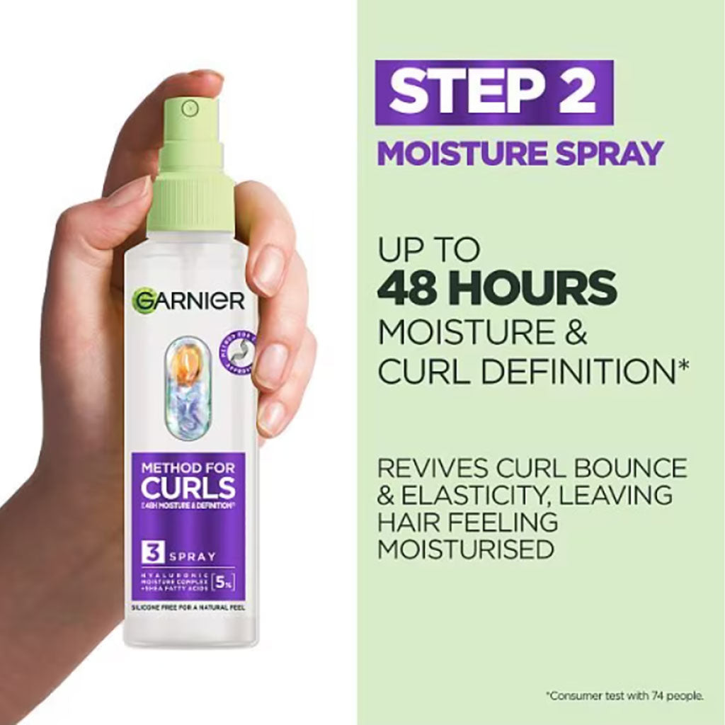Garnier Method For Curls Up To 48H Moisture Definition 3 Spray