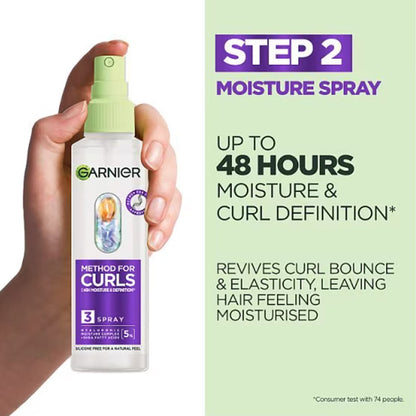 Garnier Method For Curls Up To 48H Moisture Definition 3 Spray